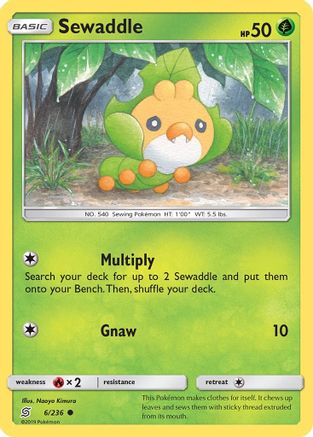 Sewaddle (6) (6)/236 Common Reverse Holofoil