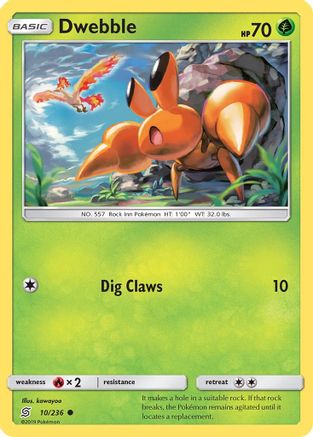 Dwebble (10)/236 Common Reverse Holofoil
