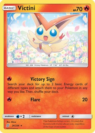 Victini (26)/236 Holo Rare Holofoil
