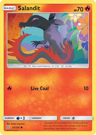 Salandit (33) (33)/236 Common Reverse Holofoil