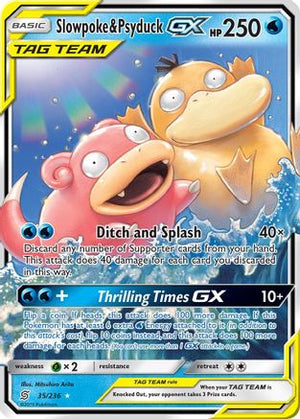 Slowpoke & Psyduck GX (35)/236 Ultra Rare Holofoil (Cabinet-NM)