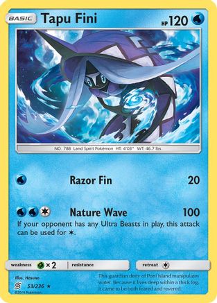 Tapu Fini (53)/236 Rare