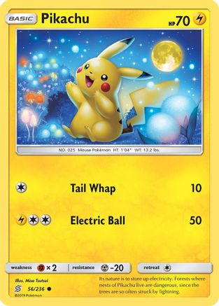 Pikachu (56) (56)/236 Common Reverse Holofoil