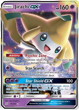 Jirachi GX (79)/236 Ultra Rare Holofoil