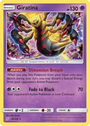 Giratina (86)/236 Holo Rare Reverse Holofoil