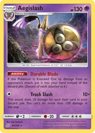Aegislash (95)/236 Holo Rare Holofoil