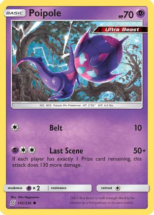Poipole (102)/236 Common Reverse Holofoil