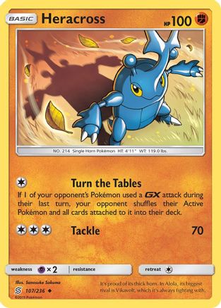 Heracross (107)/236 Uncommon Reverse Holofoil
