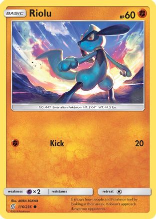 Riolu (116) (116)/236 Common Reverse Holofoil