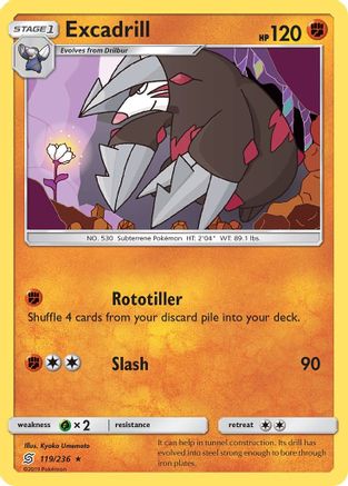 Excadrill (119)/236 Rare Reverse Holofoil
