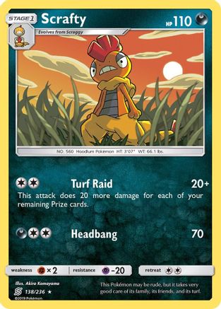 Scrafty (138)/236 Rare