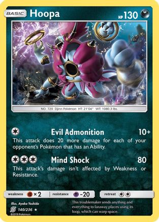 Hoopa (140)/236 Holo Rare Holofoil