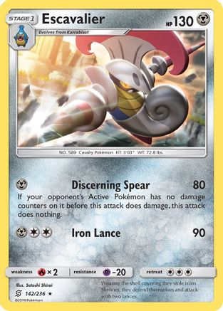 Escavalier (142)/236 Rare Reverse Holofoil