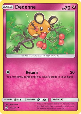 Dedenne (145)/236 Uncommon Reverse Holofoil