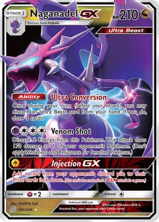 Naganadel GX (160)/236 Ultra Rare Holofoil