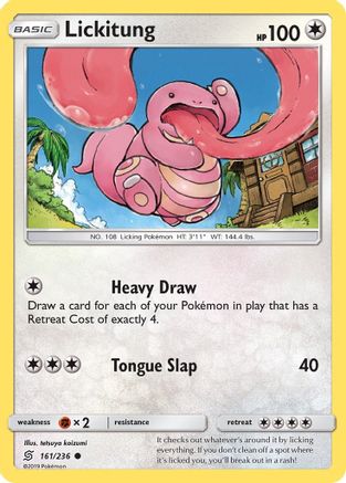 Lickitung (161)/236 Common Reverse Holofoil