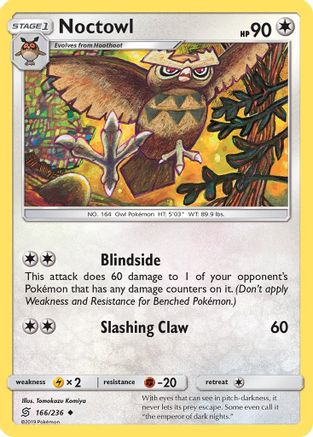 Noctowl (166)/236 Uncommon Reverse Holofoil