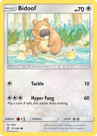 Bidoof (171)/236 Common Reverse Holofoil