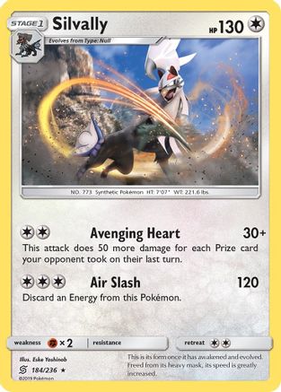 Silvally (184)/236 Holo Rare Reverse Holofoil