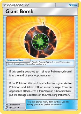 Giant Bomb (196)/236 Uncommon Reverse Holofoil
