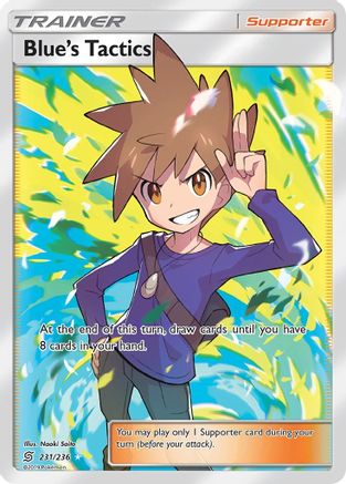 Blue's Tactics (Full Art) (231)/236 Ultra Rare Holofoil