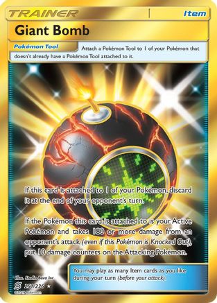 Giant Bomb (Secret) (251)/236 Secret Rare Holofoil