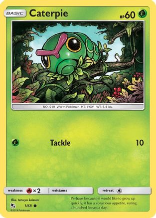 Caterpie (1)/68 Common Reverse Holofoil