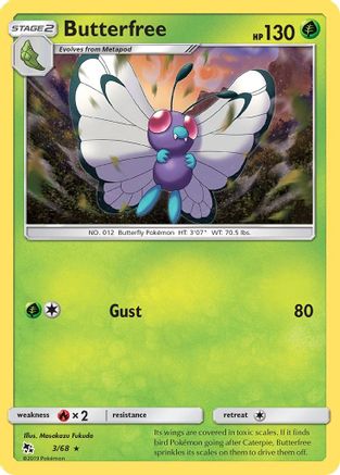 Butterfree (3)/68 Rare Reverse Holofoil