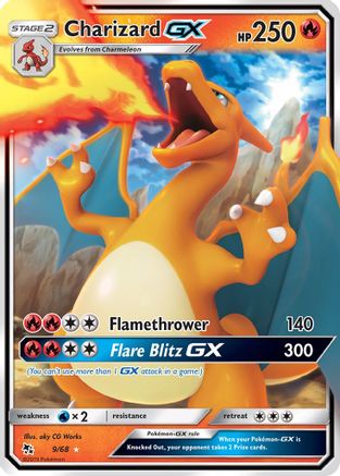 Charizard GX (9)/68 Ultra Rare Holofoil