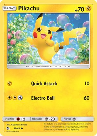 Pikachu (19)/68 Common Reverse Holofoil