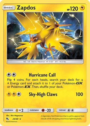Zapdos (24)/68 Holo Rare Reverse Holofoil