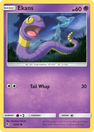 Ekans (26) (26)/68 Common Reverse Holofoil