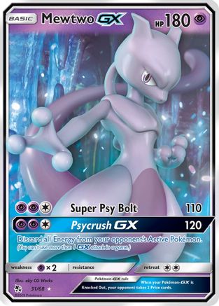 Mewtwo GX (31)/68 Ultra Rare Holofoil