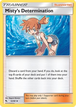 Misty's Determination (62)/68 Uncommon Reverse Holofoil