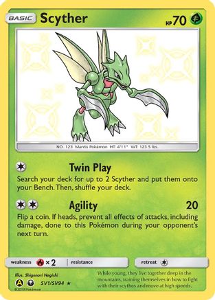 Scyther (SV1)/94 Shiny Holo Rare Holofoil