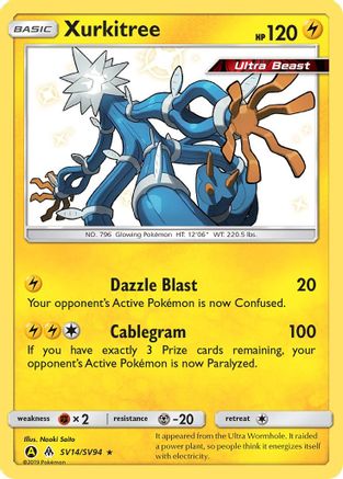 Xurkitree (SV14)/94 Shiny Holo Rare Holofoil