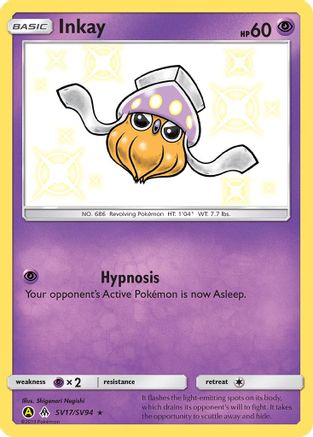 Inkay (SV17)/94 Shiny Holo Rare Holofoil