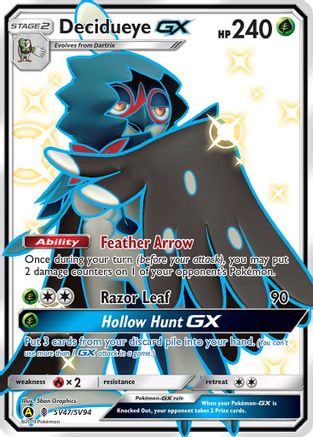 Decidueye GX (SV47)/94 Shiny Holo Rare Holofoil