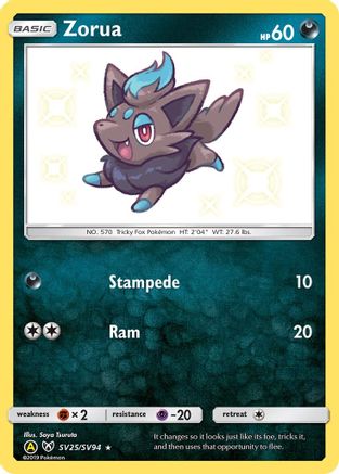 Zorua (SV25)/94 Shiny Holo Rare Holofoil