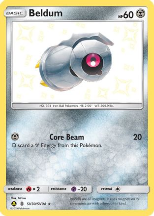 Beldum (SV30)/94 Shiny Holo Rare Holofoil