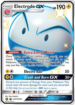 Electrode GX (SV57)/94 Shiny Holo Rare Holofoil