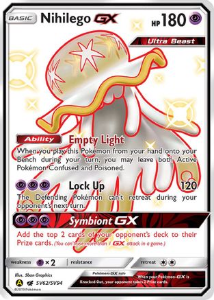Nihilego GX (SV62)/94 Shiny Holo Rare Holofoil