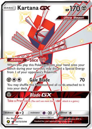 Kartana GX (SV73)/94 Shiny Holo Rare Holofoil