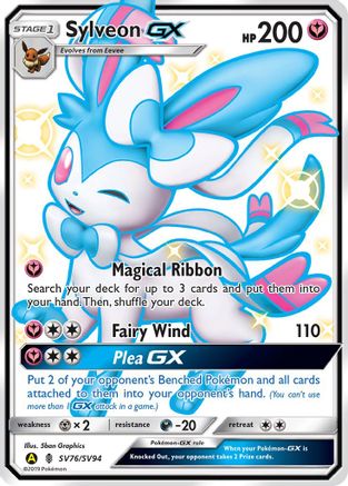 Sylveon GX (SV76)/94 Shiny Holo Rare Holofoil