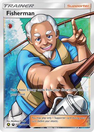Fisherman (SV83)/94 Shiny Holo Rare Holofoil