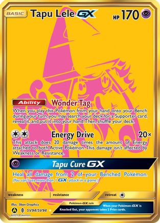 Tapu Lele GX (SV94)/94 Shiny Holo Rare Holofoil