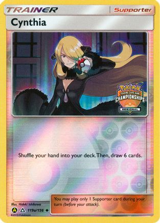 Cynthia - 119a/156 (Regional Championships) (119a)/156 Promo Reverse Holofoil