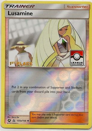 Lusamine - 153a/156 (League Challenge) [1st Place] (153a) Promo Reverse Holofoil