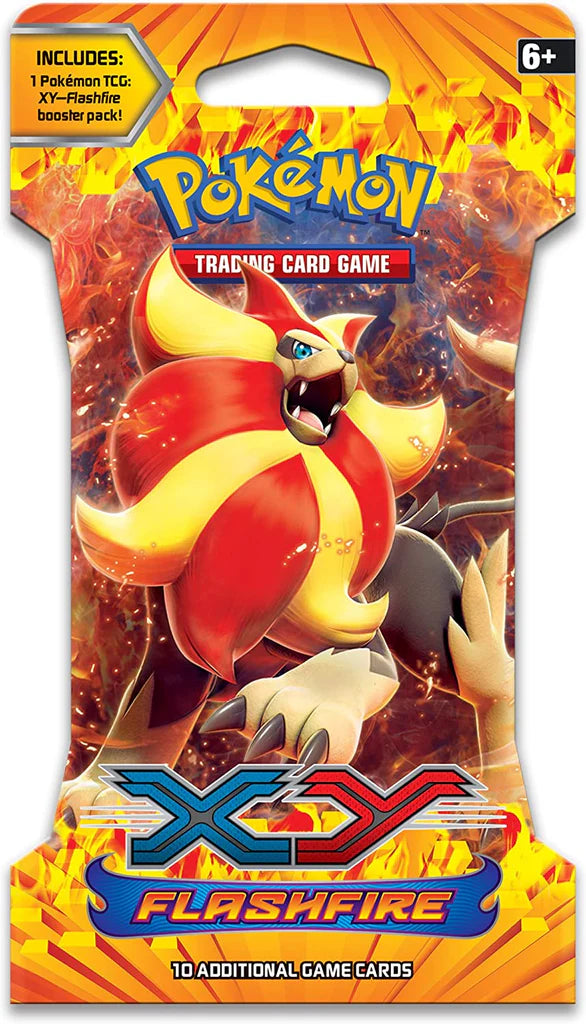 Pokemon Flashfire Sleeved Booster Pack Art Bundle [Set of 4]