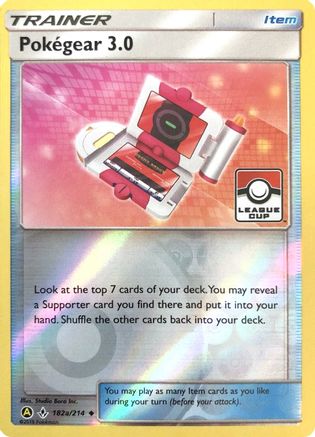 Pokegear 3.0 - 182a/214 (League Cup) (182a)/214 Promo Reverse Holofoil